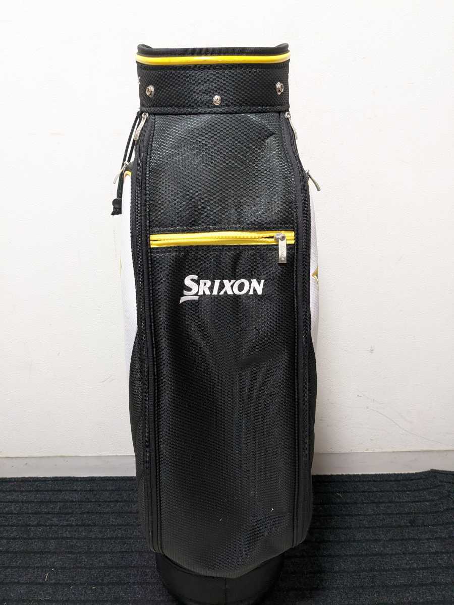 訳あり美品】 SRIXON キャディバッグ フード付き GOLF ゴルフバッグ
