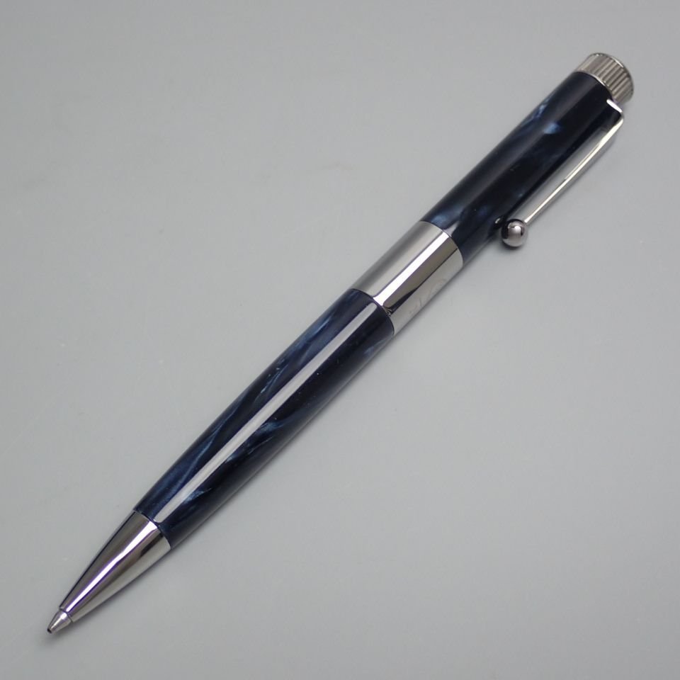 ☆美品 ROMEO/ロメオ No.3 ボールペン 細軸 イタリアンブルー/0.7mm
