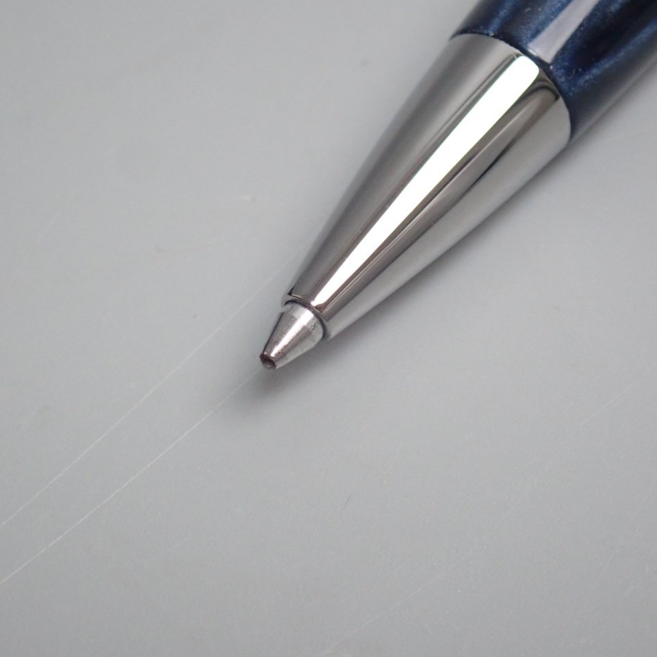 ☆美品 ROMEO/ロメオ No.3 ボールペン 細軸 イタリアンブルー/0.7mm
