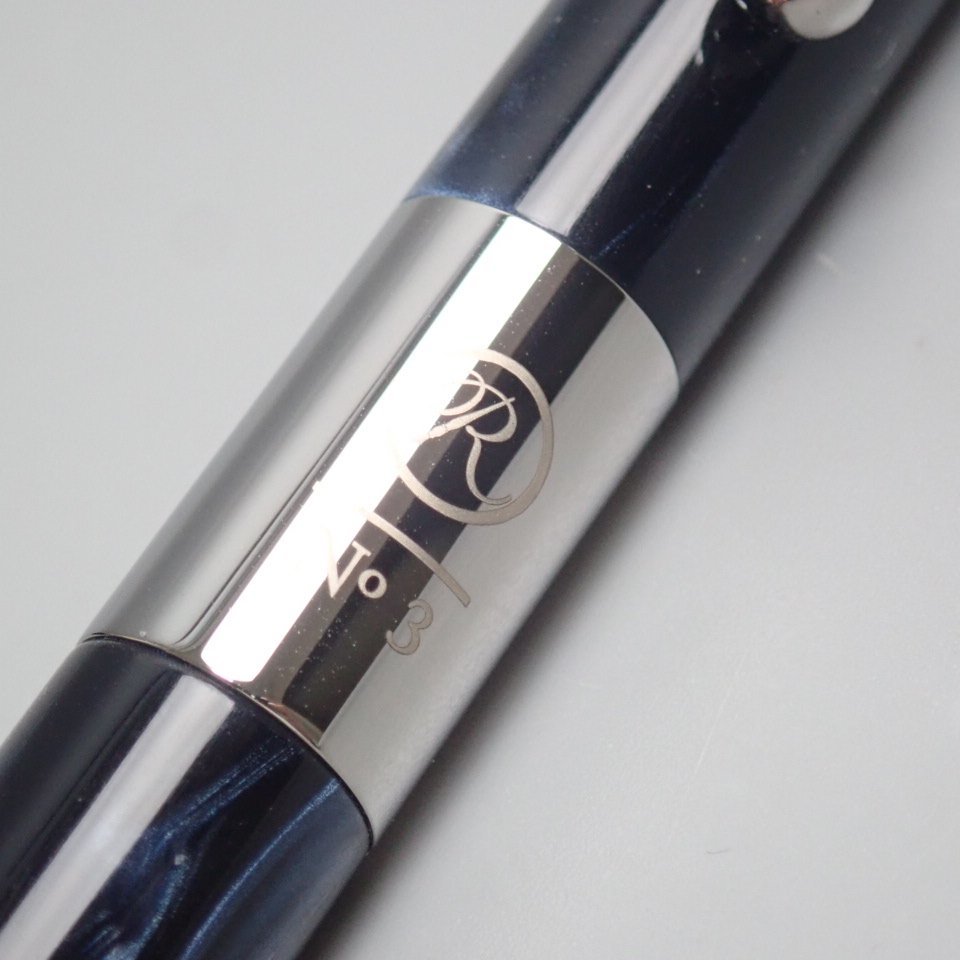 ☆美品 ROMEO/ロメオ No.3 ボールペン 細軸 イタリアンブルー/0.7mm