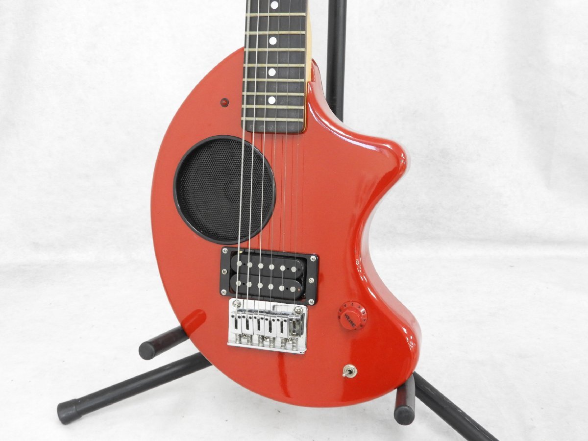 FERNANDES ZO-3 レッド 動作品 ケース付 替弦付 ☆ FERNANDES フェルナンデス ZO-3 アンプ内蔵エレキギター ケース付き