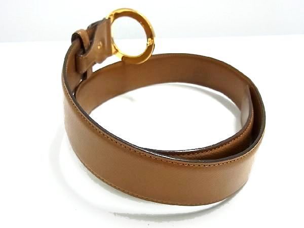 1円 BVLGARI ブルガリブルガリ レザー ゴールド金具 ベルト 表記サイズ