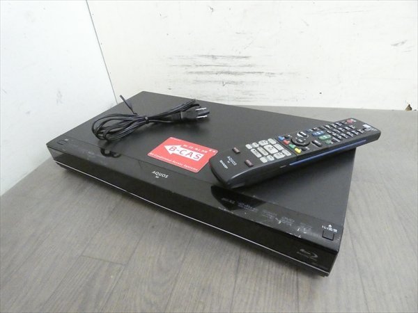 500GB☆14年☆シャープ/SHARP/AQUOS☆HDD/BDレコーダー☆BD-S550☆リモコン付☆3D対応機 管SB9156★
