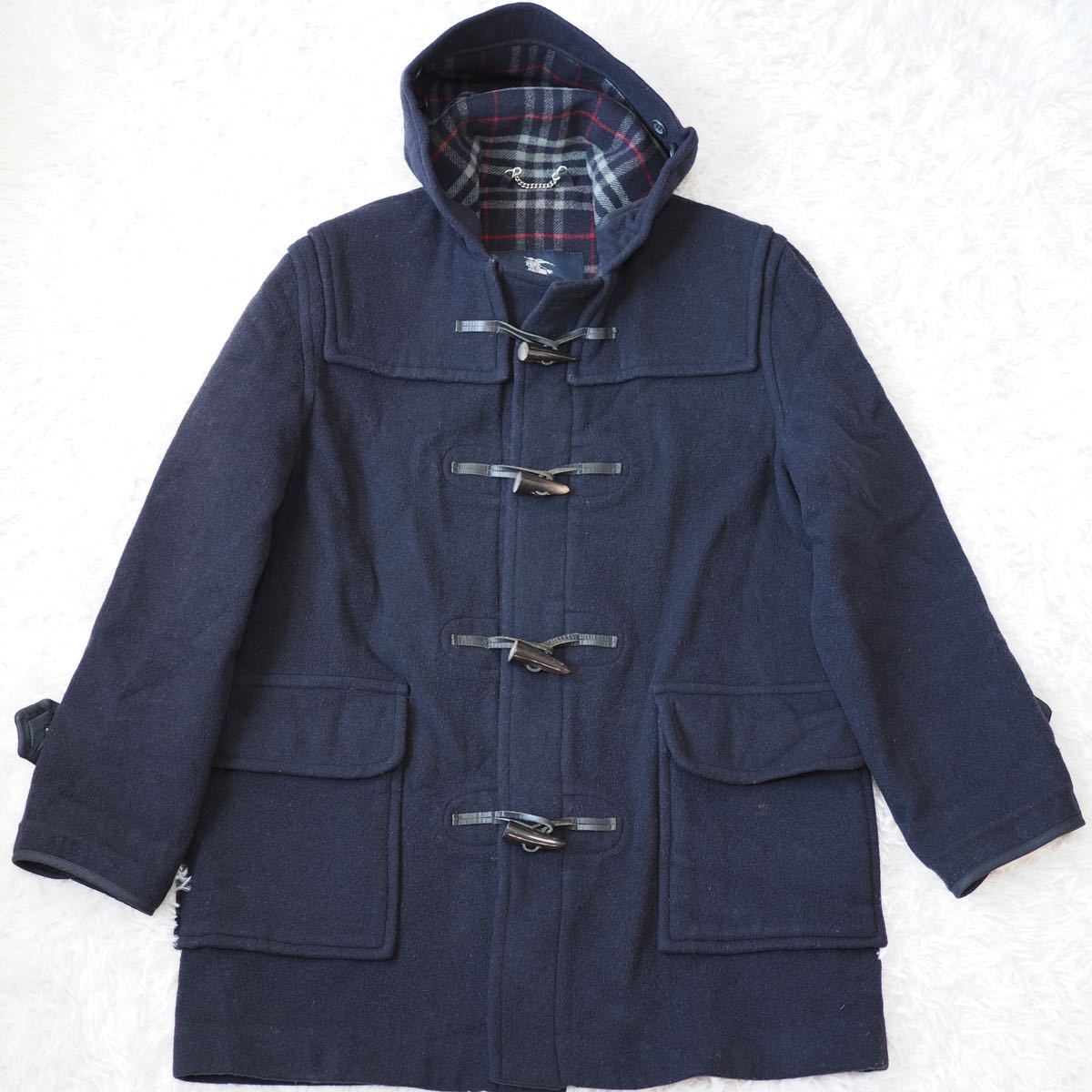 1円~【BURBERRY LONDON】バーバリーロンドン ロングダッフルコート
