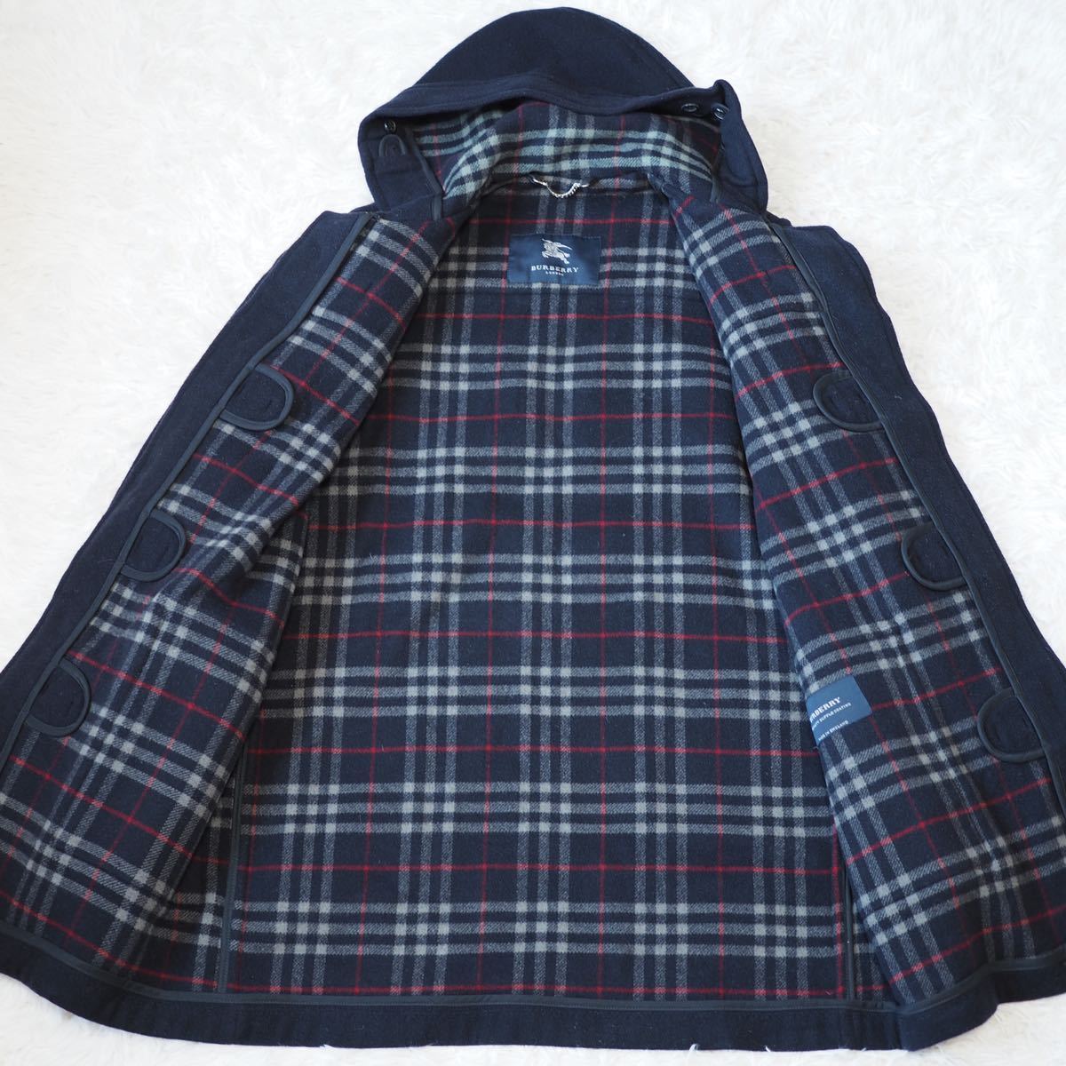 1円~【BURBERRY LONDON】バーバリーロンドン ロングダッフルコート