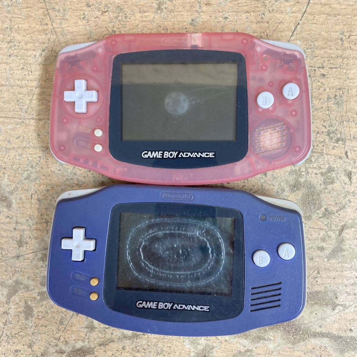 [1-674]ゲームボーイアドバンス 任天堂 GBA Nintendo GAME BOY ADVANCE AGB-001 2台セット ジャンク【宅急便コンパクト】