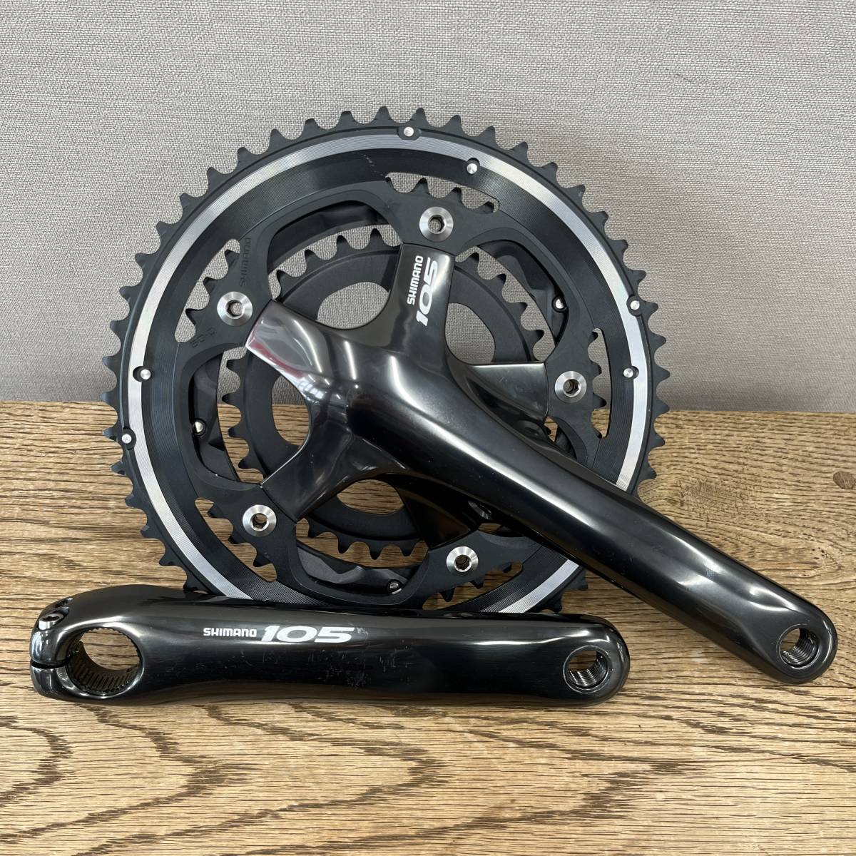 千円スタート】 SHIMANO シマノ 5600系 105 クランクセット 2×9/10速用