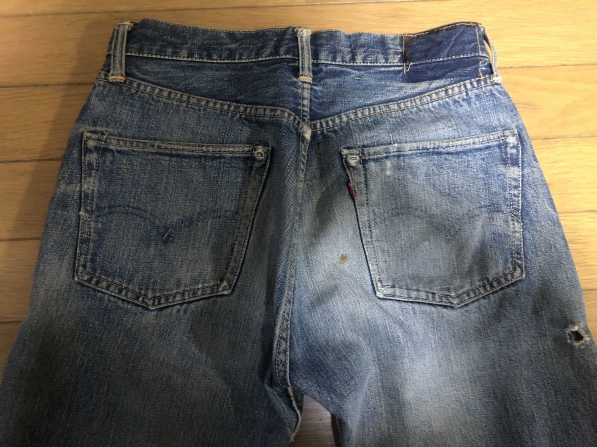 オリジナル 501XX 片面タブ BIGE 47モデル 革パッチ Levis 