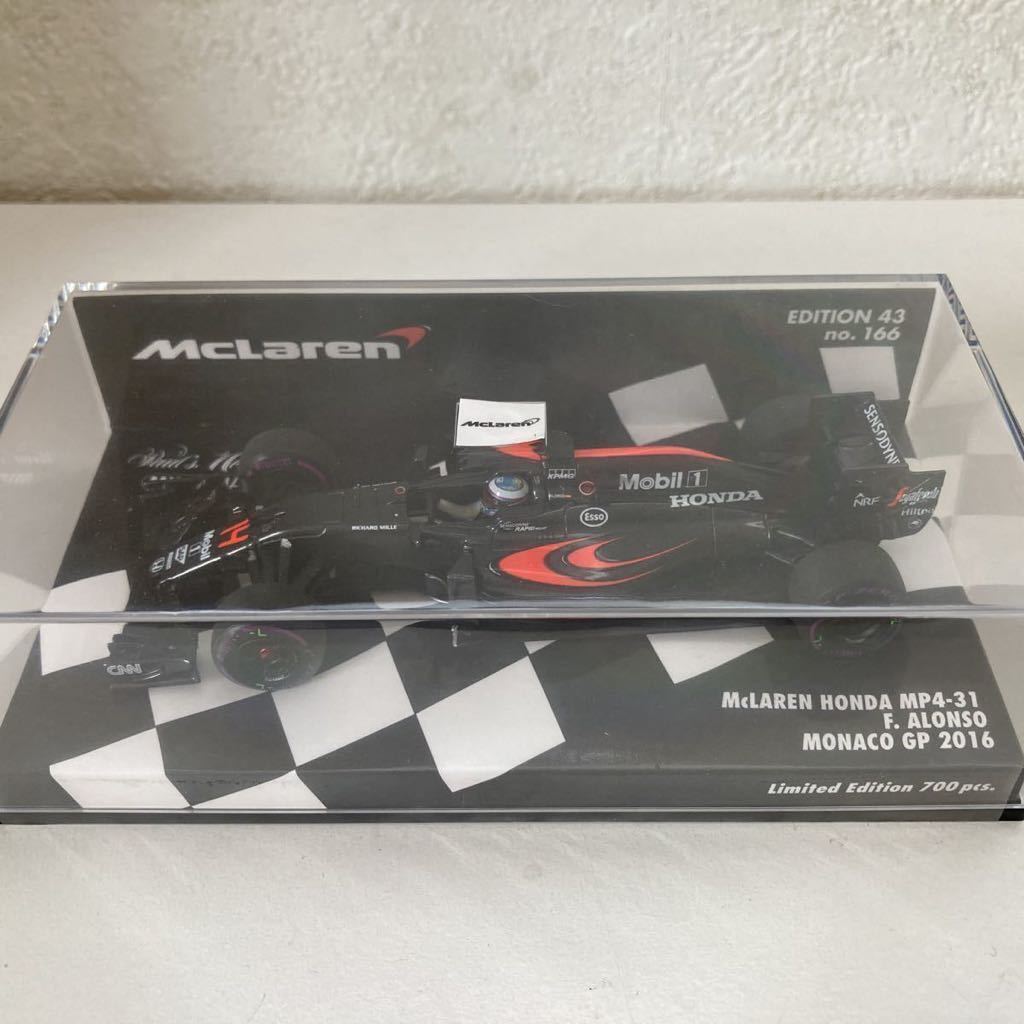 『希少モデル』ミニチャンプスF1 1/43 MCLAREN HONDA MP4-31 F.ALONSO Monaco GP 2016