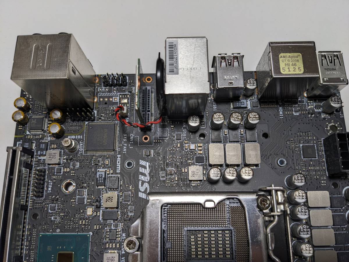 MSI MPG Z390I GAMING EDGE AC 中古動作品 miniPC Mini ITX ゲーミング