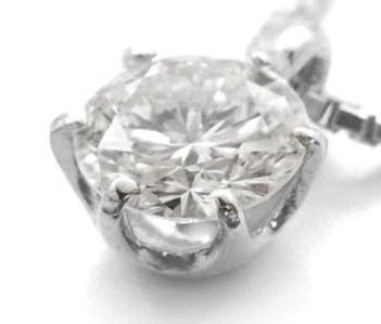 上品な輝き】 D～F 大粒 ダイヤモンド ネックレス 0.4ct pt900 最高級