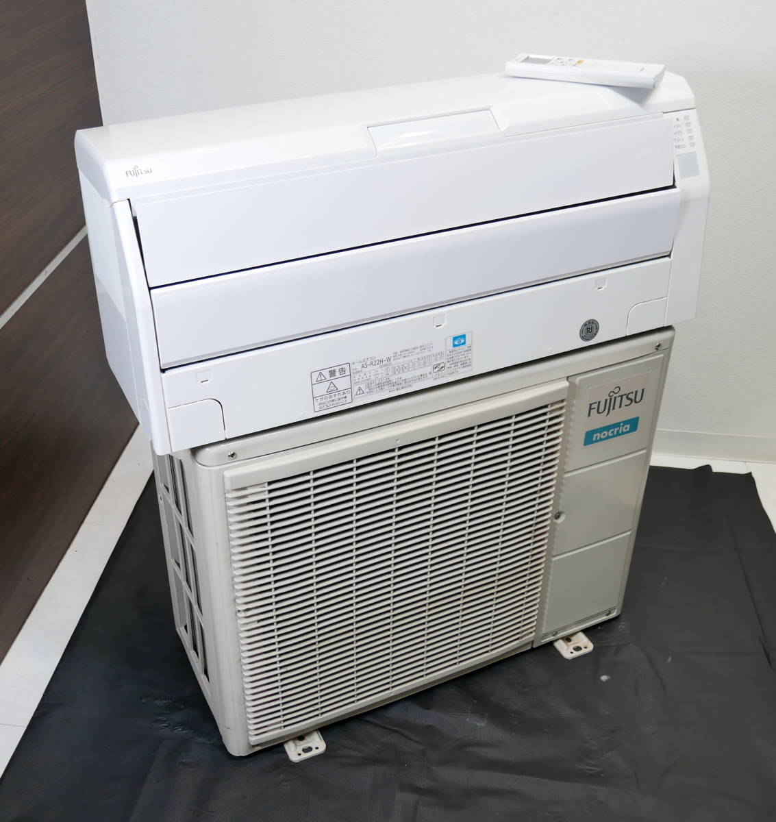 FUJITSU 富士通ゼネラル ルームエアコン ノクリア AS-R22H-W 2018年製 