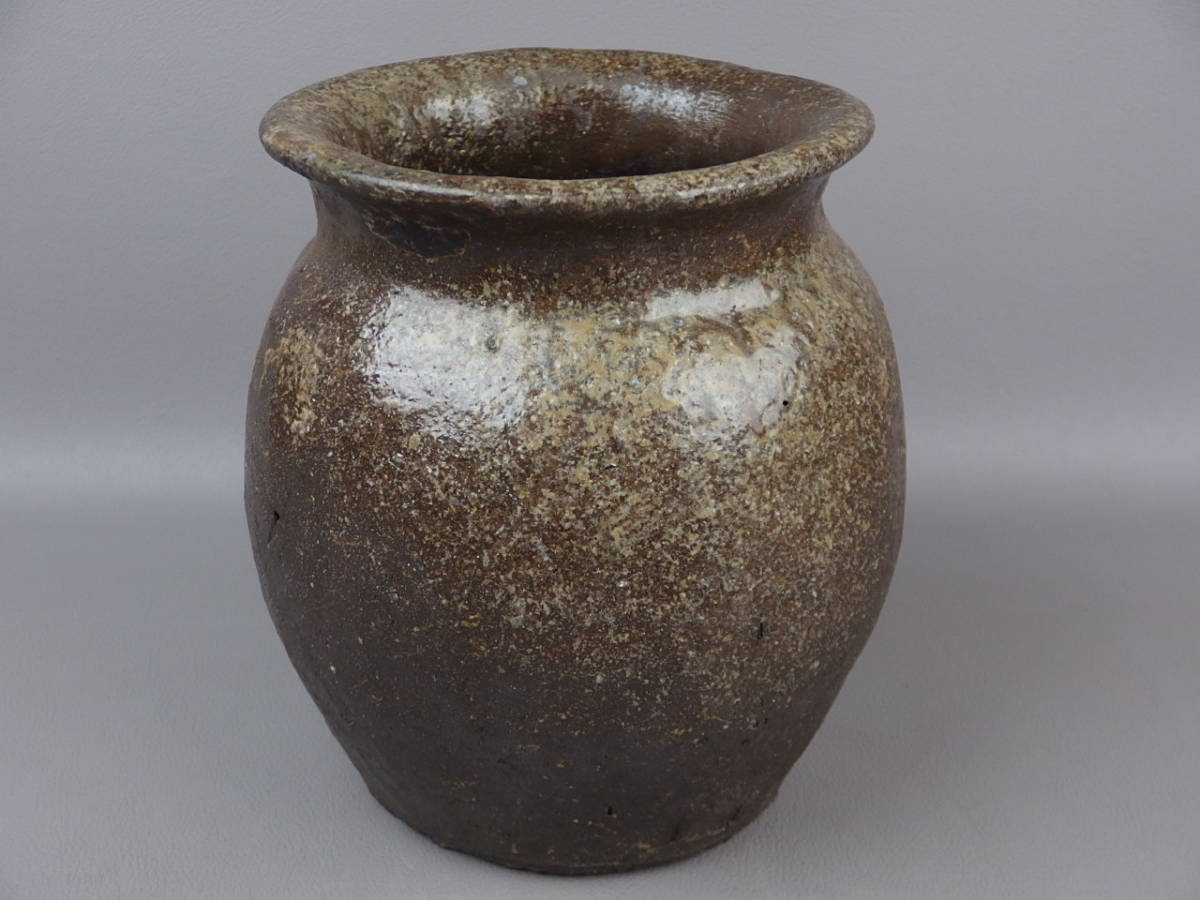 希少サイズ！古常滑焼 自然釉 壷（高21cm） 希少サイズ！古常滑焼 自然