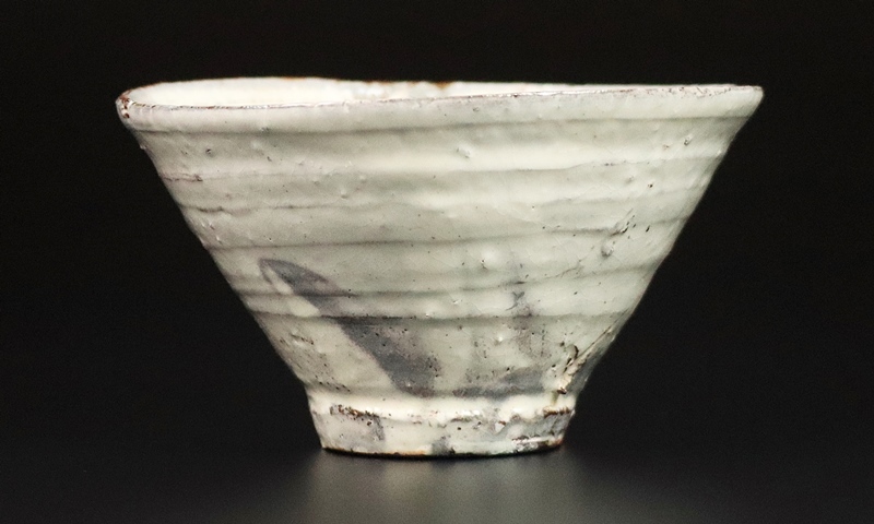 辻村史朗】最上位作 粉吹茶碗 粉引 細川護熙の師 共箱 保証(茶碗
