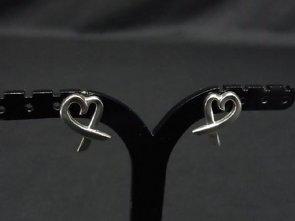 1円 TIFFANY＆Co. ティファニー パロマピカソ ラビングハート SV925 ピアス 耳飾り アクセサリー レディース シルバー系 AG5246テオ