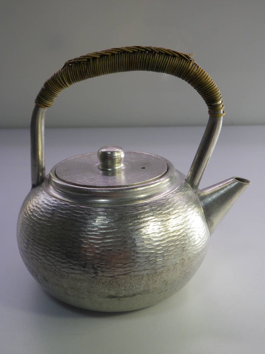 煎茶道具  錫半    煎茶道具一式     共箱 ◎【寿水製錫製急須：煎茶道具】◎ 煎茶道具 錫製 古錫