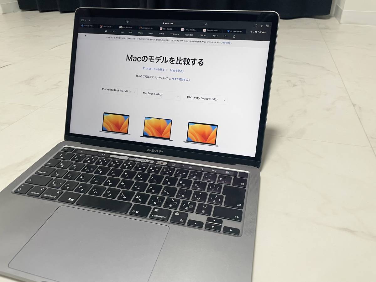 MacBook 【美品】M1 MacBook Pro モデル スペースグレイ13.3インチ 8GB