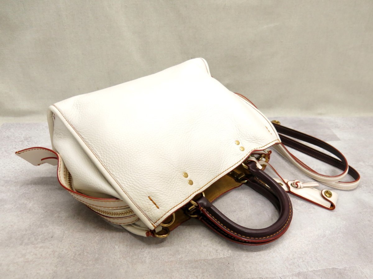 ○超美品○COACH コーチ○38124○ローグ○グラブタン ペブルド レザー 