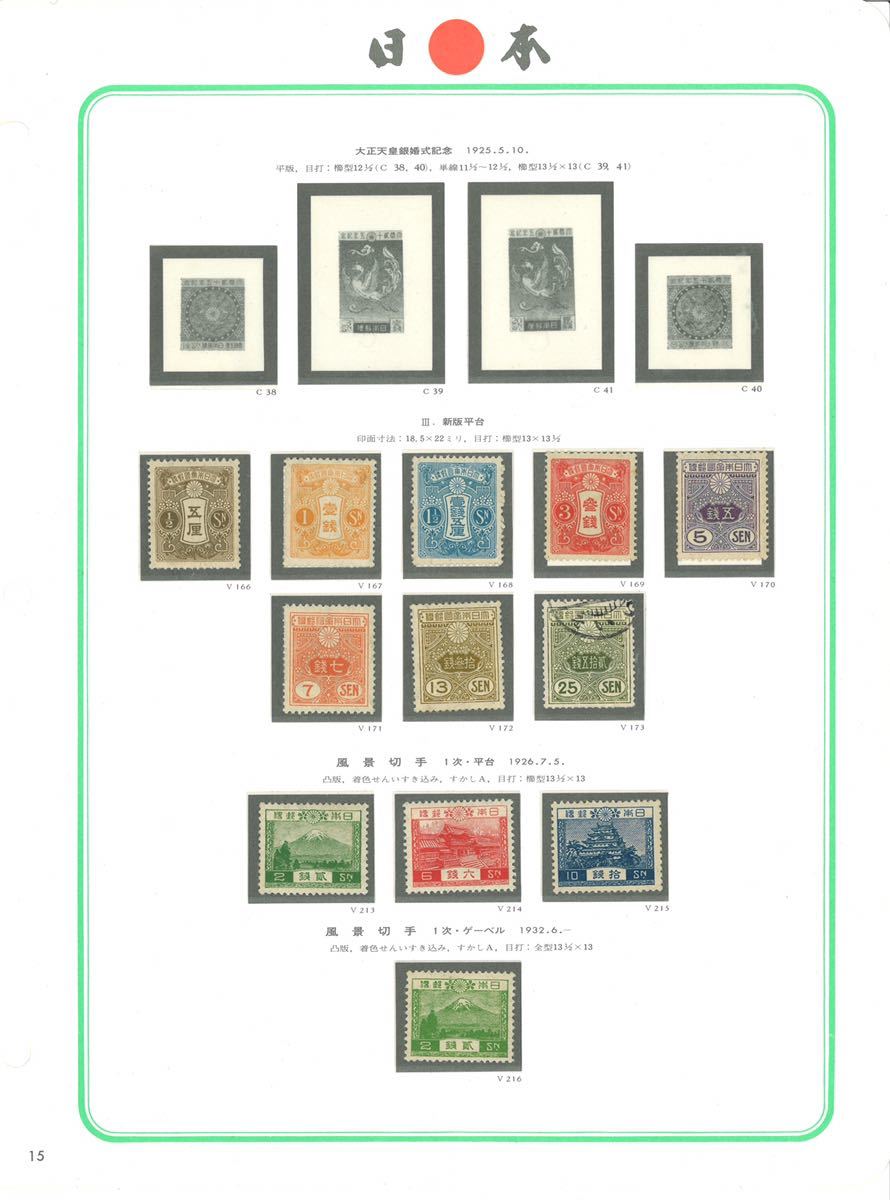 ○新大正毛紙8種，風景4種，毛紙新高額2種○フレッシュ美品○型価約