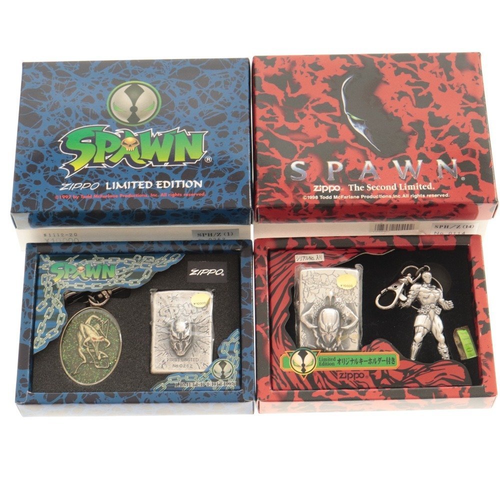 新作登場，定番人気 Zippo ジッポ SPAWN 2点セット 箱/オリジナルキーホルダー付きライター 喫煙グッズ まとめ売り 火花未確認(アニメーション、ヒーロー)｜売買されたオークション情報、yahooの商品情報をアーカ Zippo