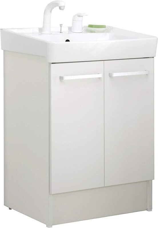 【OUTLET】リクシル INAX 洗面化粧台 D7シリーズ シングルレバー 寒冷地仕様 ピュアホワイト 品番 D7N5-605SYN-W/VP1W【ITM9994QIB34 S1】