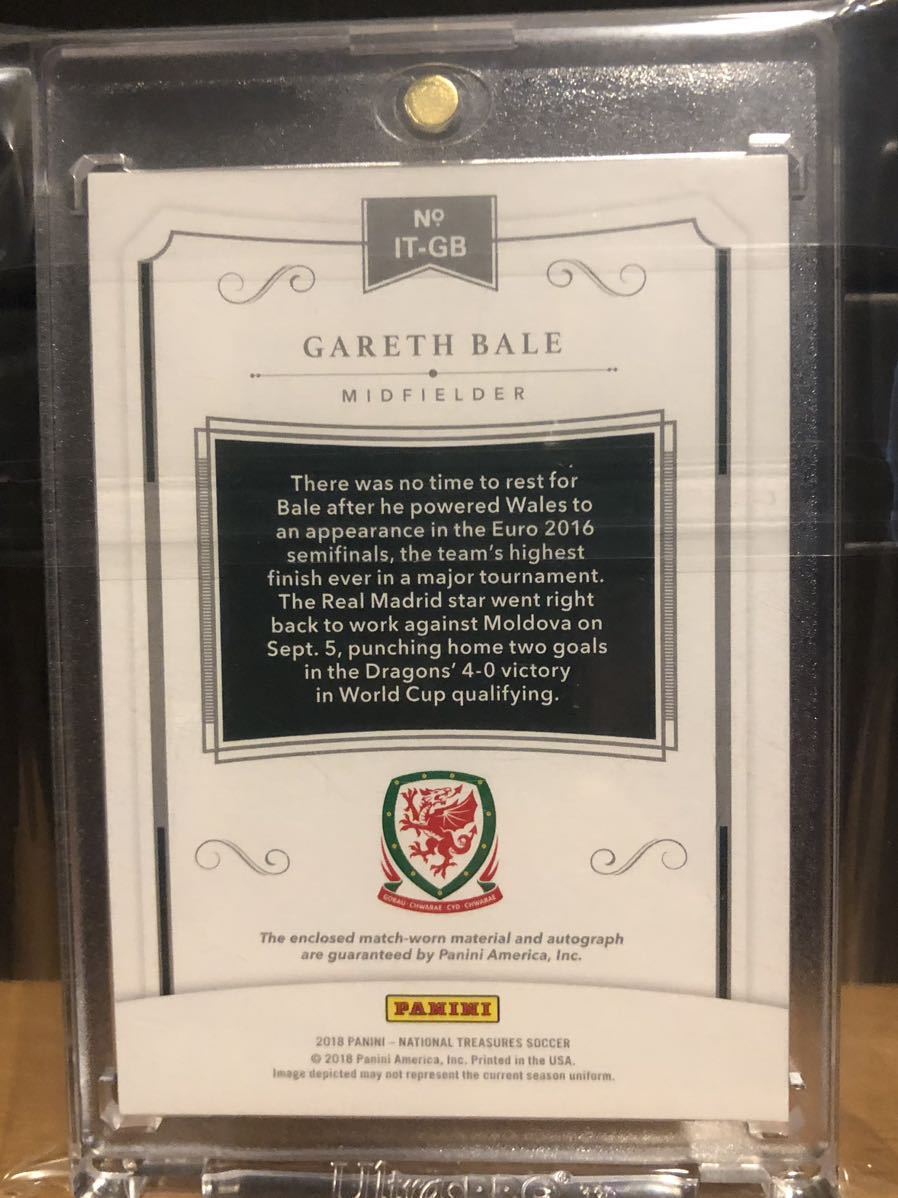 5シリ】2018 PANINI NATIONAL TREASURES/GARETH BALE/WALES/Autograph 
