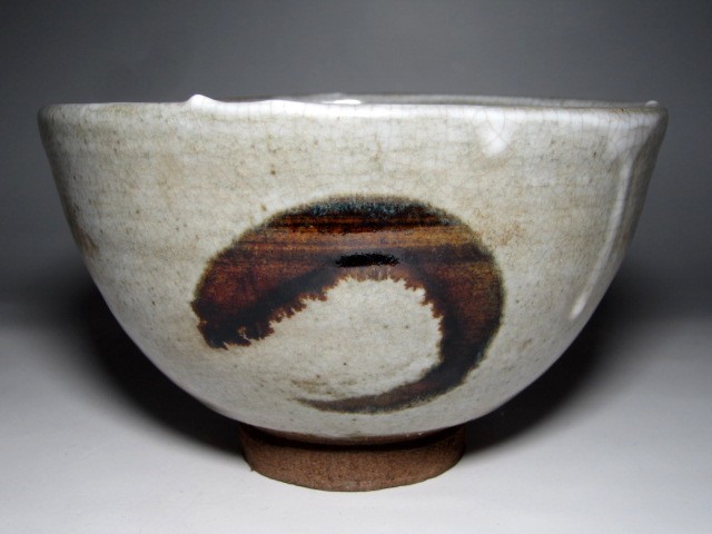 古唐津茶碗 銘「牡丹」 裏千家十三代 円能斎花押 v176