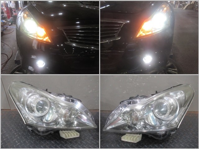 大人気，爆買い 35995 V36 スカイライン 後期 純正HID ヘッドライト 左右セット 黄ばみ/内ヒビ有(ヘッドライト)｜売買されたオークション情報、yahooの商品情報をアーカイブ公開 - オークファン 日産用