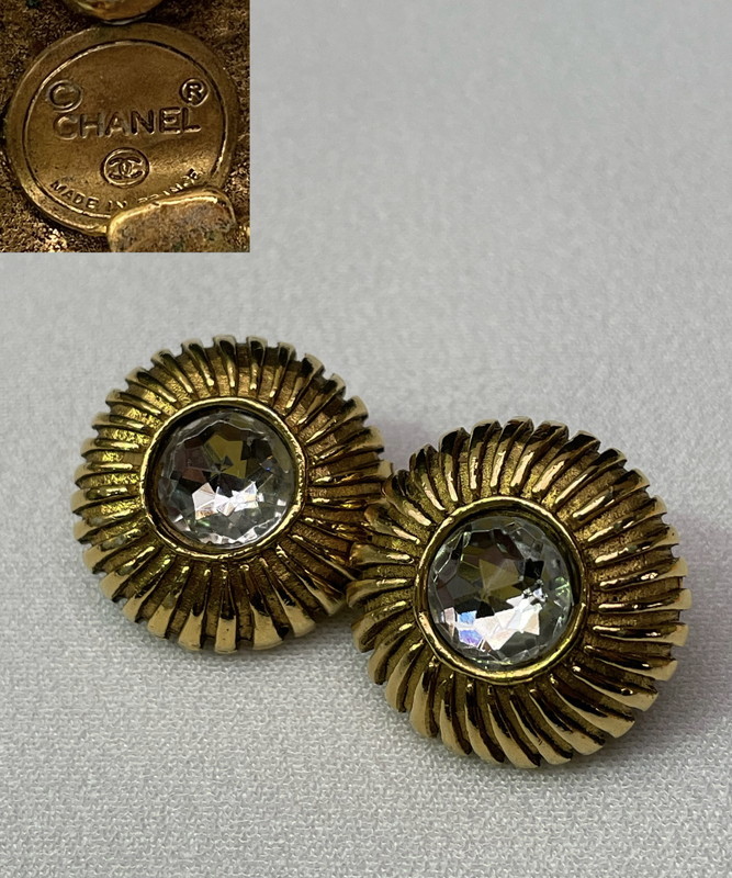 S-310◆1円～◆CHANEL ビンテージ イヤリング ゴールド シャネル