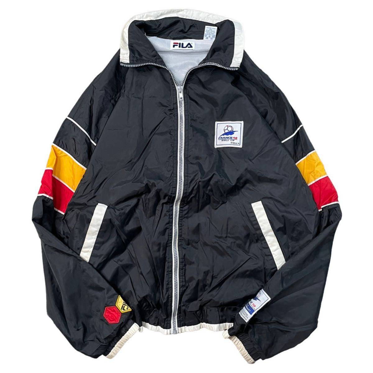 FILA フィラ　98年　ワールドカップ　フランス大会　ドイツ代表　ナイロンジャケット/ジャージ　Mサイズ