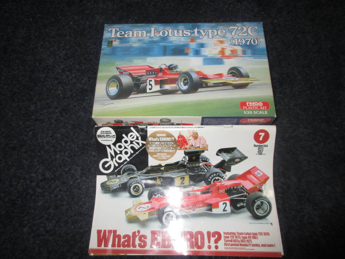 エブロ 1/20 ロータス タイプ72C 1970 ＆モデルグフグラフィック ご