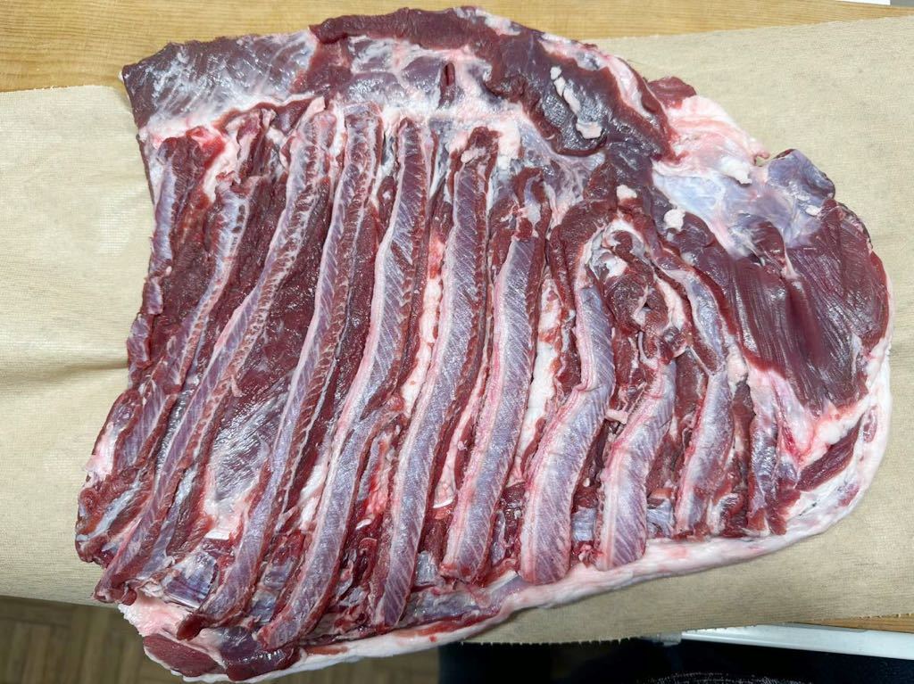 猪肉オス バラ肉2.3kg 天然物　静岡県産　送料一律1500円 イノシシ肉
