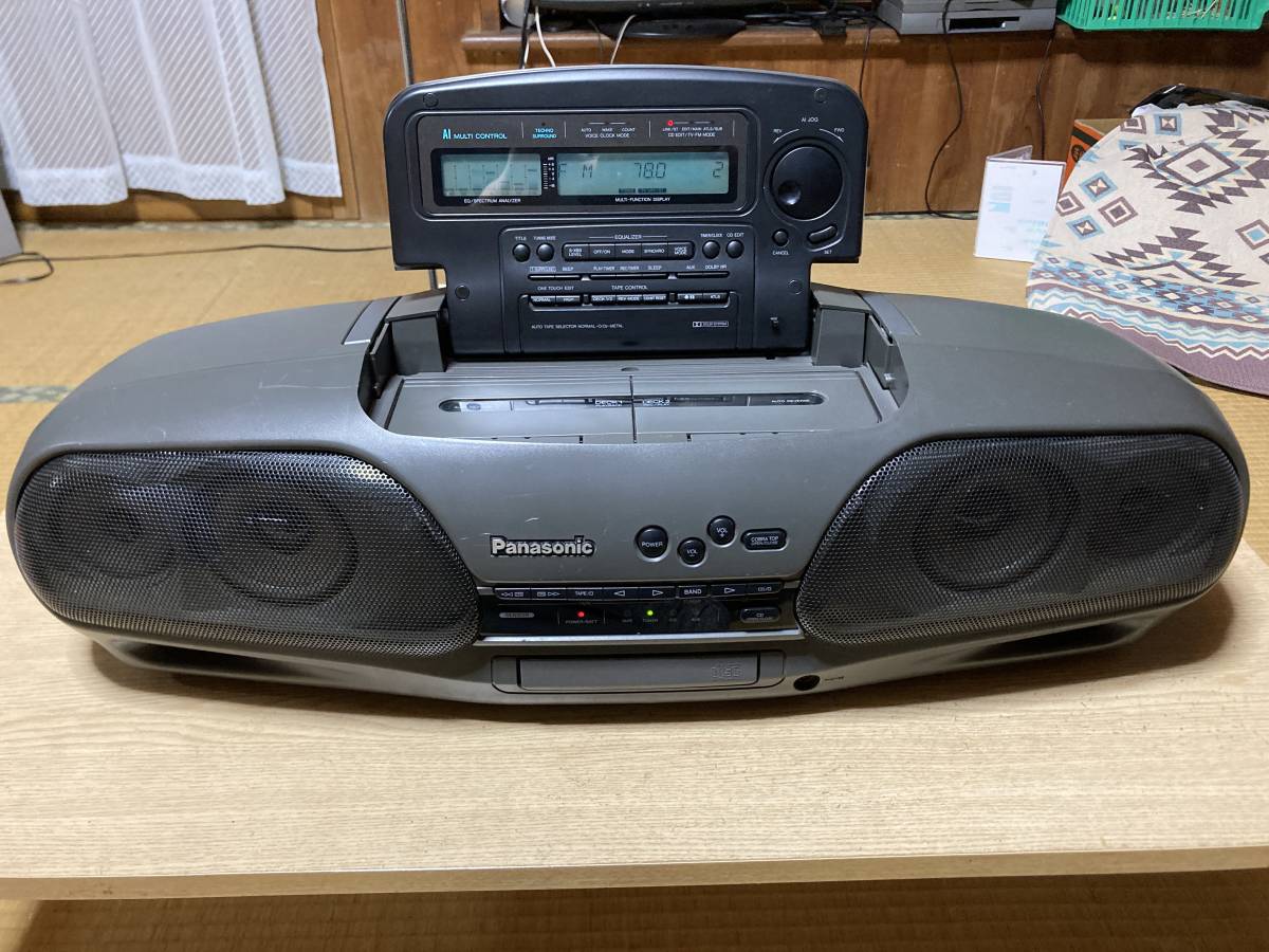 Panasonic RX-DT909 コブラトップ動作OK 高級CDラジカセ ジャンク品