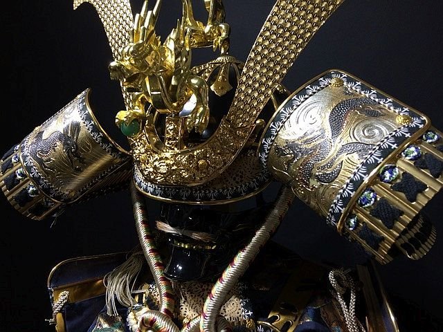 五月人形 鎧飾りセット　甲冑 X2656L 甲冑 鎧兜飾り 甲冑飾り 景光作 昴龍 着用鎧 端午の節句