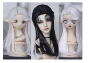 LOYAL QUEEN ウィッグとカール用ロッドセット ドールウィッグ 海外ディーラー様製 8-9インチ ピンク2 8〜9inch