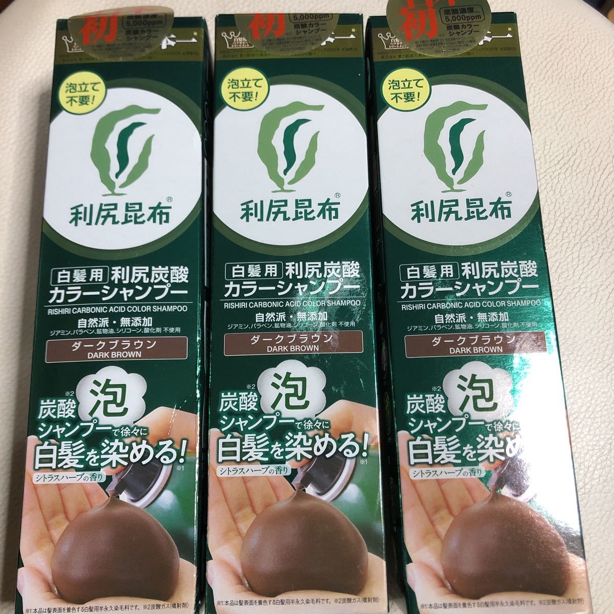 ヘアケア 【新品未開封】利尻昆布 利尻炭酸カラーシャンプー ダーク