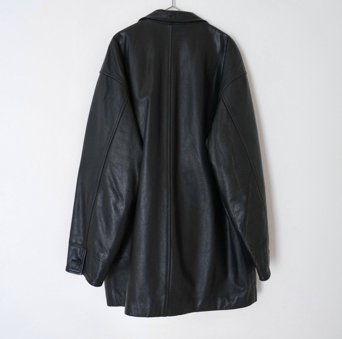 80s アーカイブ 極美品】AD1988 コムデギャルソンオム シボ革 レザー  