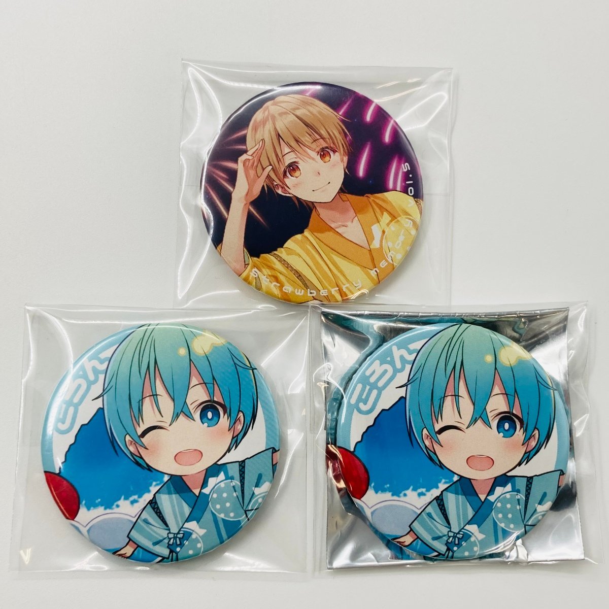 中古品 すとぷり すとめも5 缶バッジ ころん るぅと 3種6点セット 
