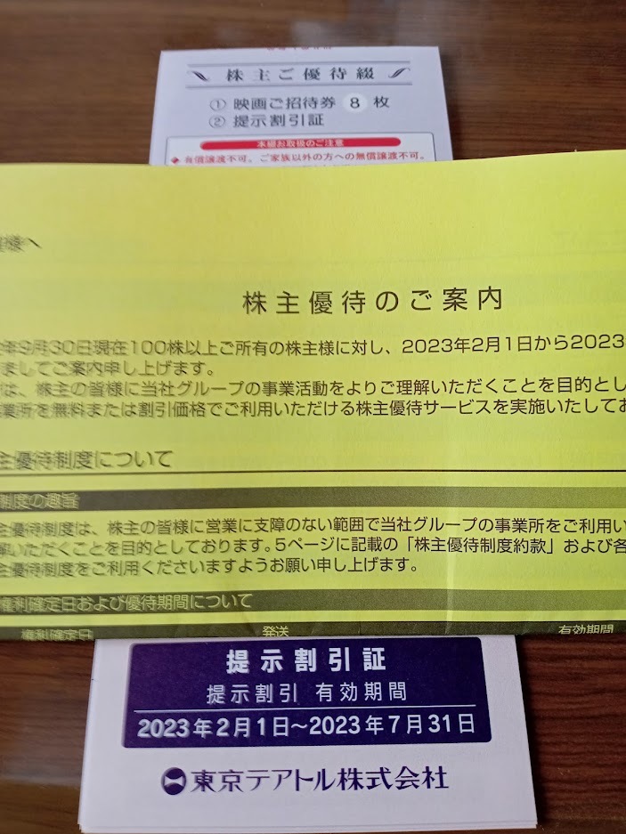 東京テアトル株主優待 東京テアトル 株主優待券 映画招待券20枚 東京テアトル株主優待 東京テアトル 株主優待券 映画招待券20枚