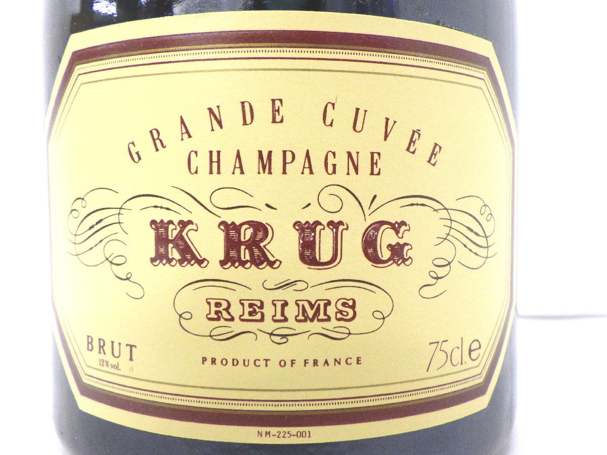 【未開栓】KRUG クリュッグ グランド・キュヴェ レイムス 旧ラベル750ml 古酒 未開栓 KRUG クリュッグ GRANDE CUVEE グラン キュヴェ キュベ