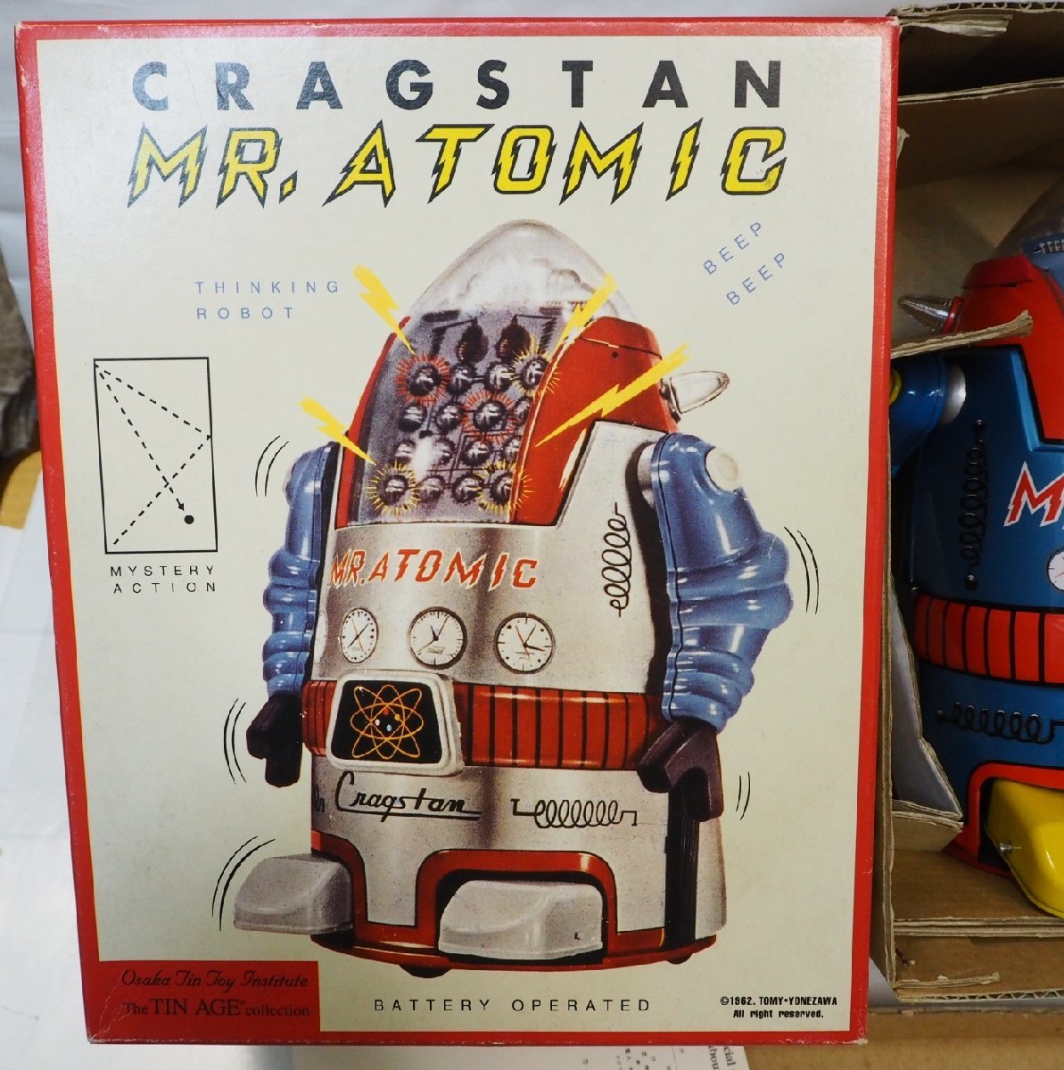 CRAGSTAN【Mr.ATOMIC ミスターアトミック 青ブルー】復刻ブリキ 