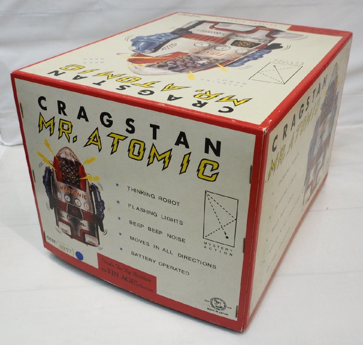 CRAGSTAN【Mr.ATOMIC ミスターアトミック 青ブルー】復刻ブリキ 