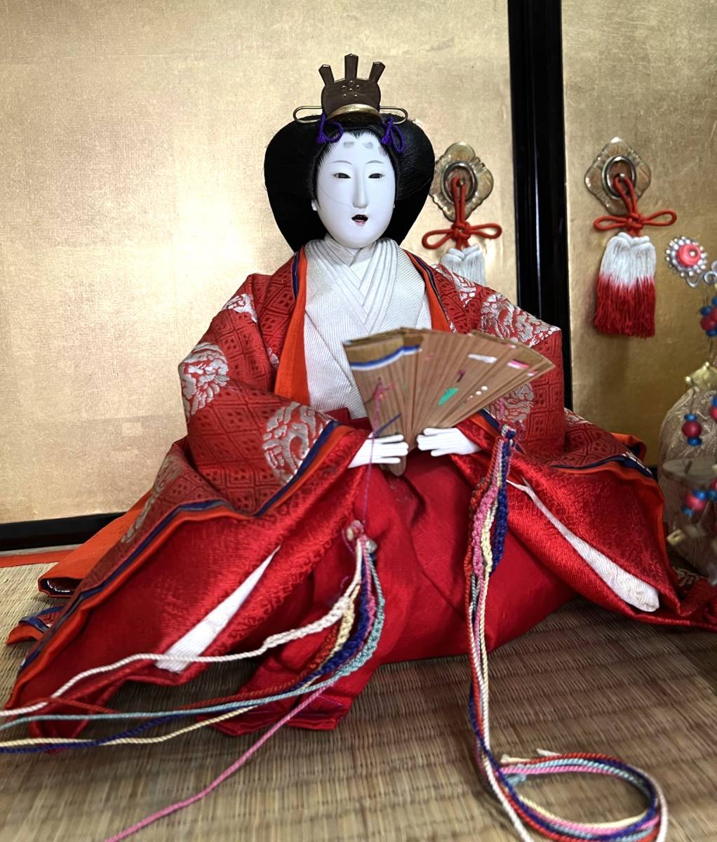 明治時代 京都丸平 大木平蔵 雛人形 御殿造り フルセット 岡田伊三郎