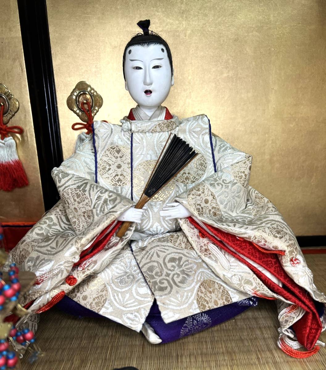 明治時代 京都丸平 大木平蔵 雛人形 御殿造り フルセット 岡田伊三郎