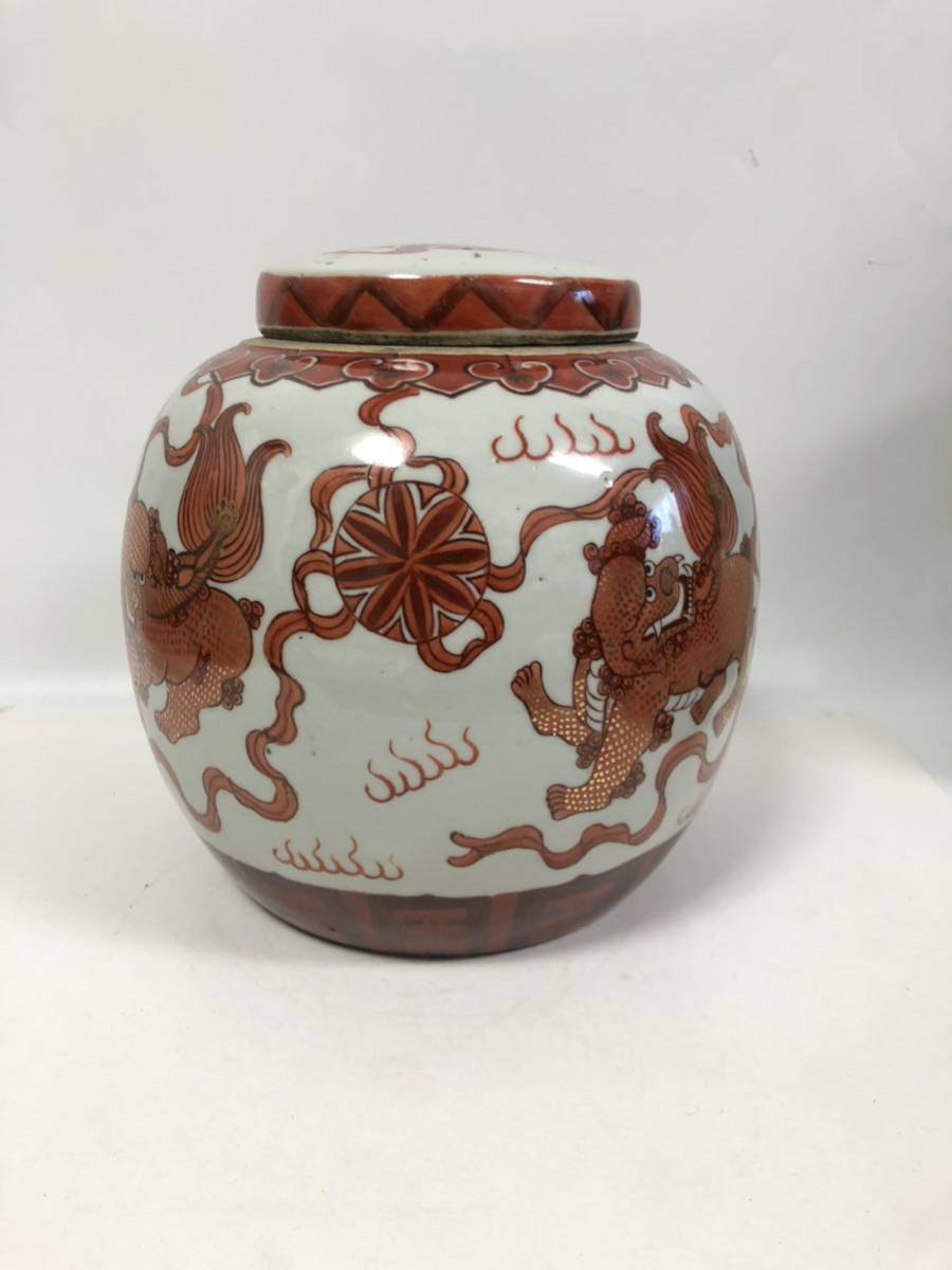 骨董品・中国明時代・洪武・陶器製花模様壺 100%新品，新品 赤壺 清代 清時代 明代 明時代 中国古玩 唐物