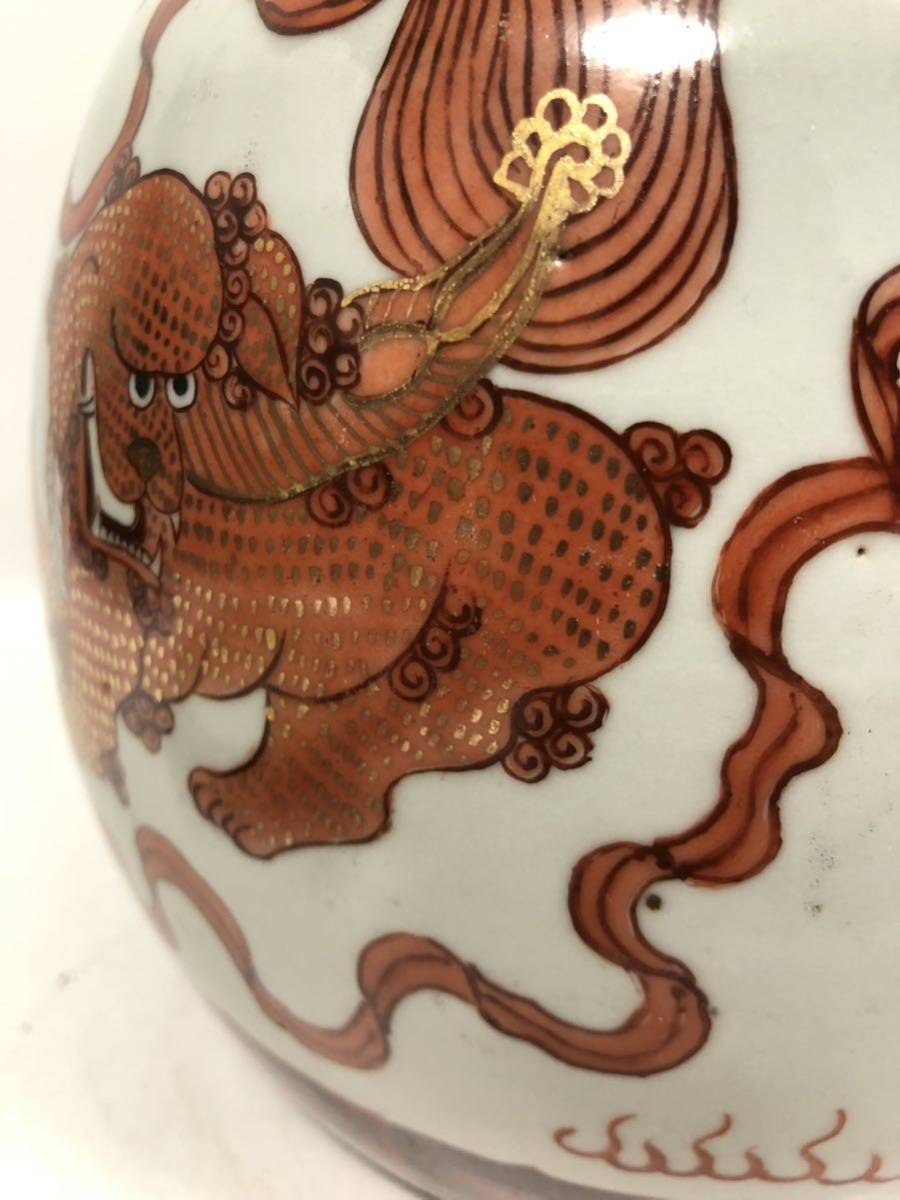 骨董品・中国明時代・洪武・陶器製花模様壺 100%新品，新品 赤壺 清代 清時代 明代 明時代 中国古玩 唐物