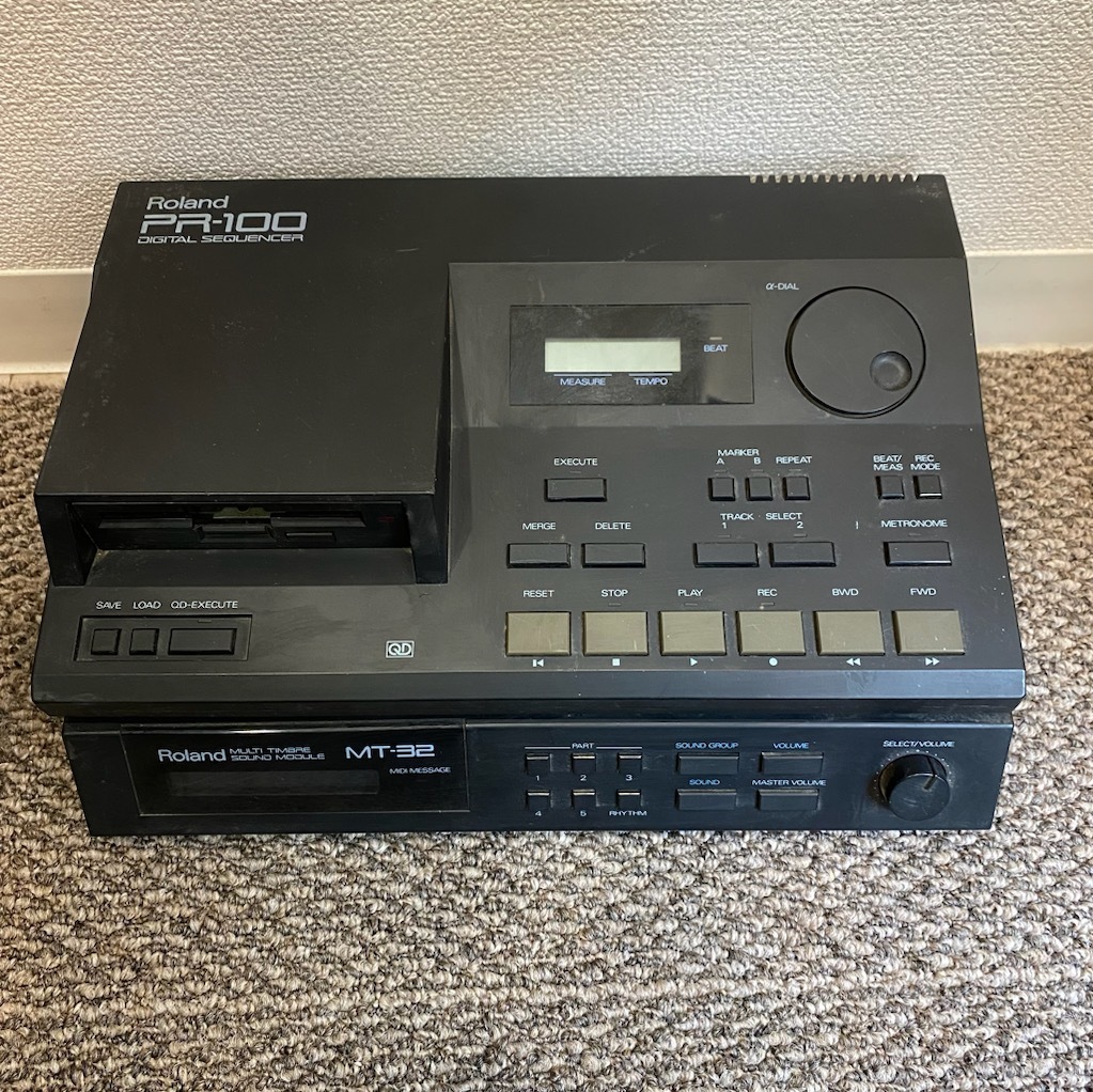 T☆中古品 動作未確認 Roland ローランド PR-100 MT-32 ミュージック 