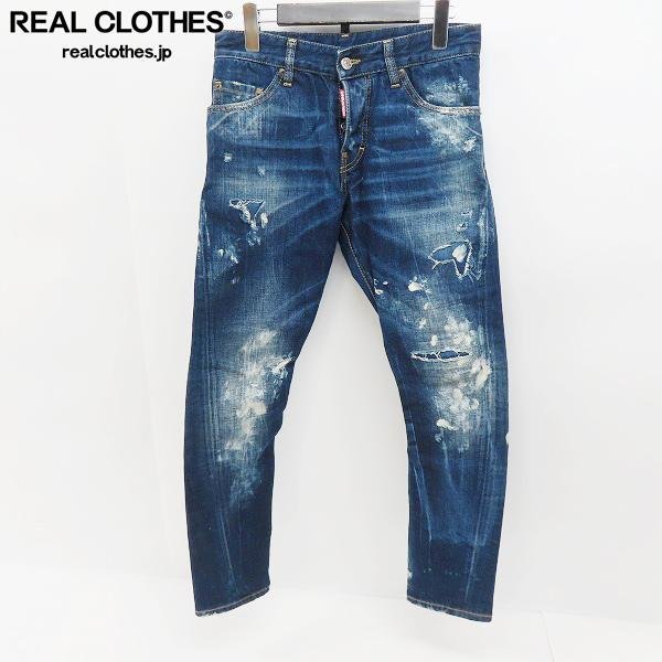 DSQUARED2/ディースクエアード SEXY TWIST JEAN ペイント ダメージ 