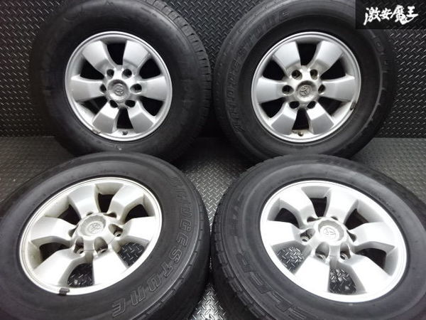 ●トヨタ 純正 215系 ハイラックスサーフ 16インチ 7J +30 PCD139.7 6H ハブ径 約106ｍｍ シルバー系 タイヤ付 在庫有 即納 棚R-3