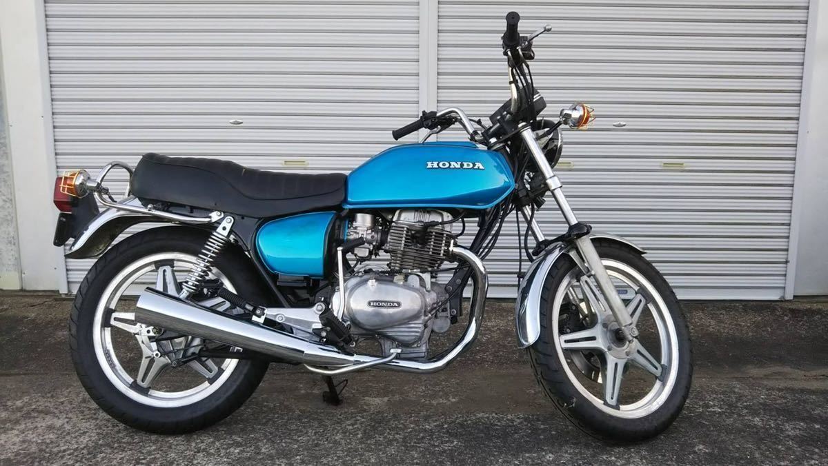 メガホン マフラー CB250T CB400T ホーク メッキ サイレンサー付き